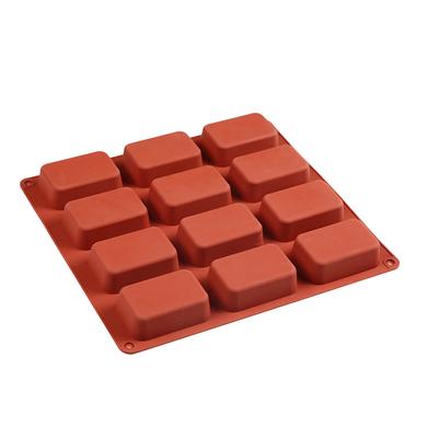 Mini teglia antiaderente per brownie a 12 cavità, teglia per pane, mini teglia in silicone per pagnotta