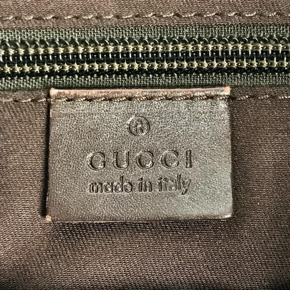 GUCCI 145857 GG Crossbody Messenger Bag Shoulder Bag Beige/SilverHardware