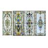Soukromí Okenní fólie Vintage Styl Vitráže Statická Přilnavost Okenní fólie Dekorativní Skleněná Samolepka pro Skříň Koupelnu Kuchyň Dveřní Panel