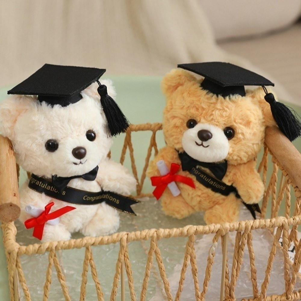 Cute Bear Plush Pendant 15cm Bear Pendant Toy Cute Graduation Bear Doll  Souvenir