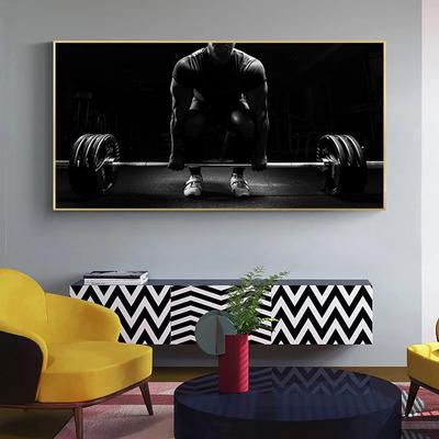 Affiche d'homme d'haltérophilie, affiche d'entraînement de musculation, de Fitness, affiches et imprimés de peinture sur toile d'art mural pour décor de salle de sport