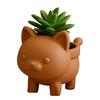 Cat Flower Pot Tabletop Decor Succulents Planter 3D Printed Kitten Plant Pot for Succulents Cactus Home Office Desk Decor