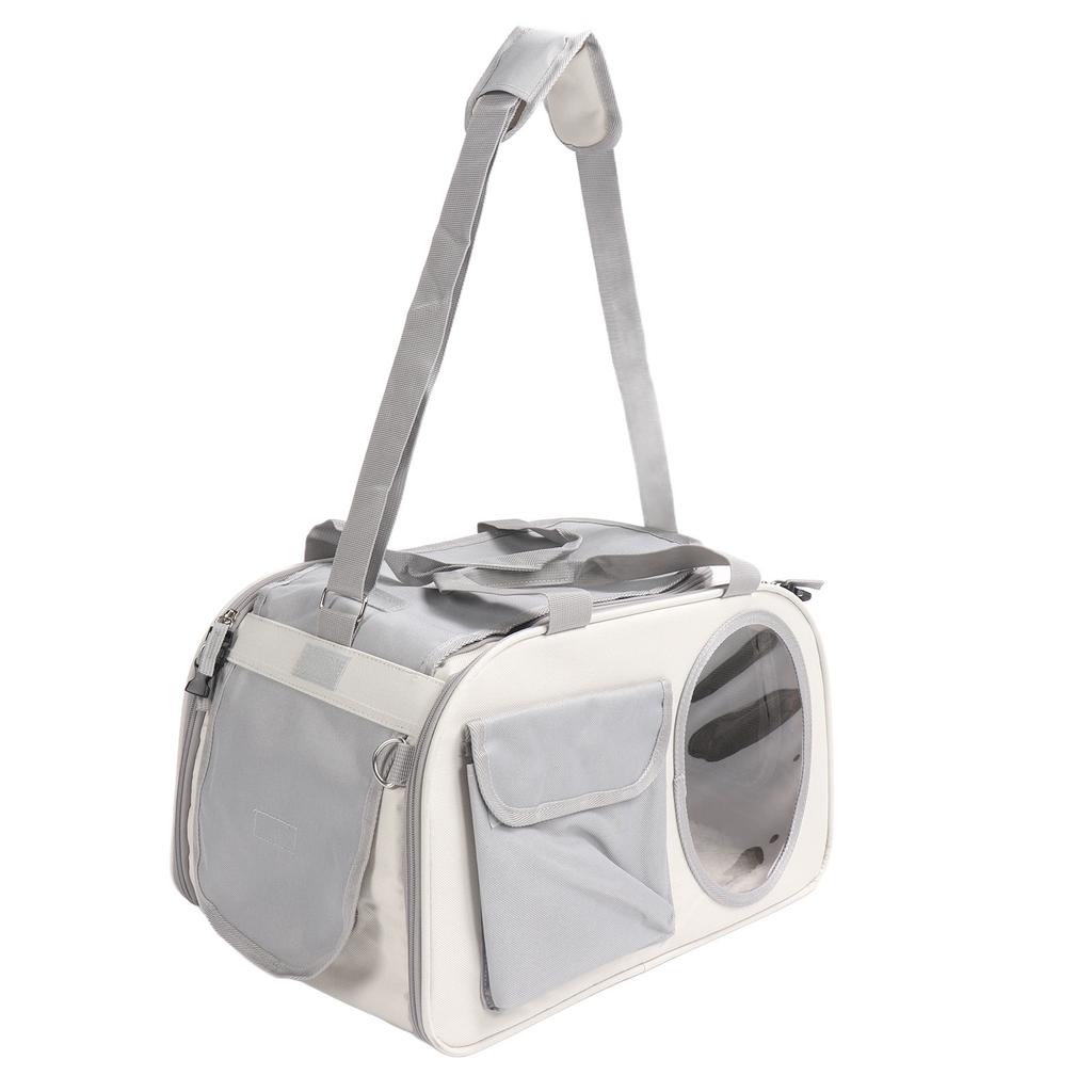 Transportor pentru Pisici Capacitate Mare Respirabil Pânză Oxford Portabil cu Laturi Moi pentru Exterior