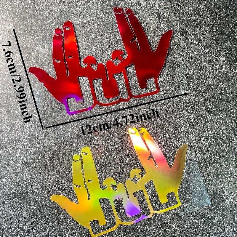 1PC Rock Music JUL Gesture Car Stickers Waterproof Vinyl Decals for Auto Window Bumper Rear Windshield Motorcycle Laptop Decors