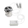3L Goat Pulsation Vacuum Milking Machine Automatic Portable Cow Milking Machine Electric Milker with 2 Teat Cups