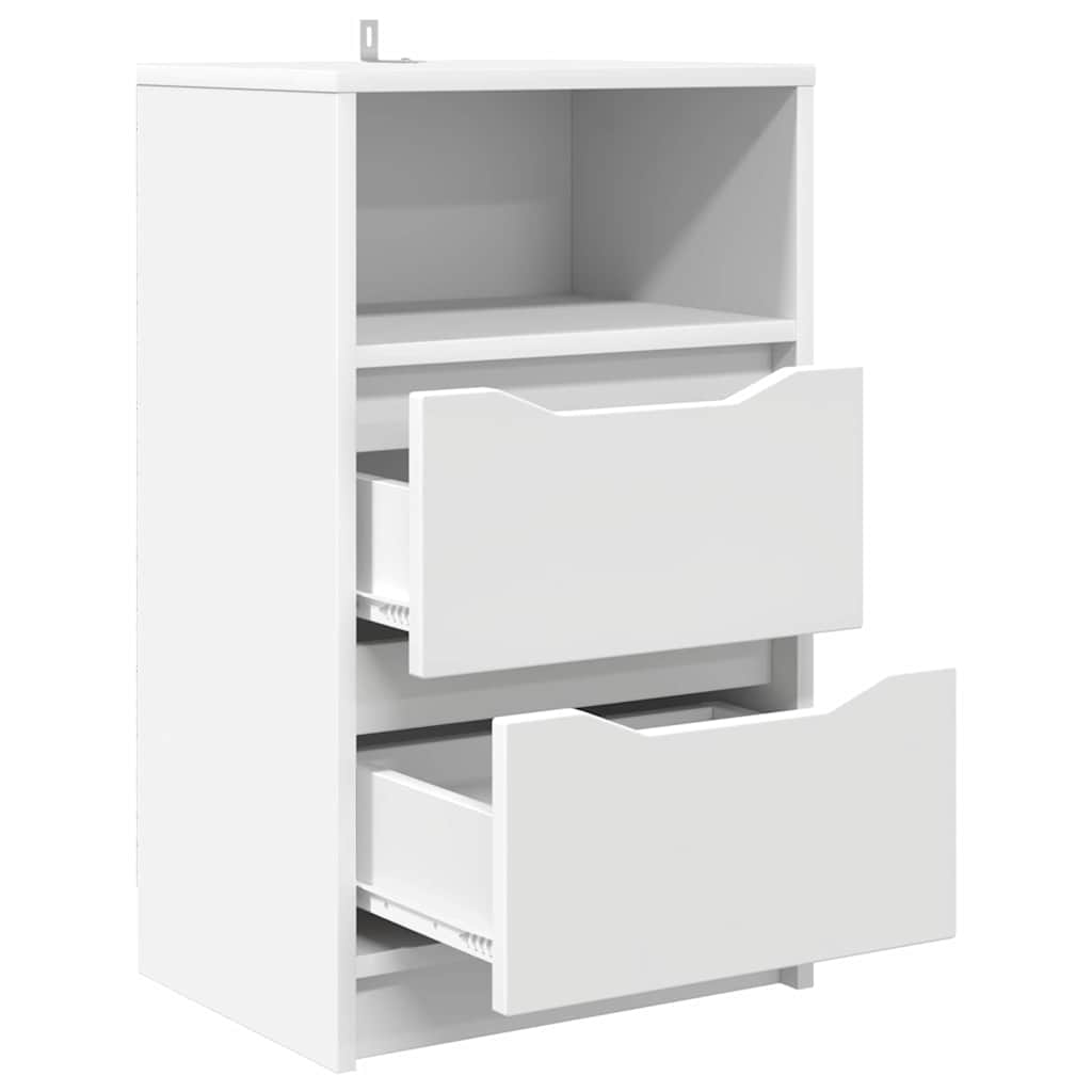Nightstands (2 pcs) White 40 x 30 x 67 cm Engineered Wood