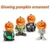 Pumpkin Resin Knight Halloween Decoration Figurine Light Garden Ornament Gift