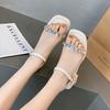 Fashion Fashion Womens Shoes 2025 Sandals Stiletto Heels Breathable Square Toe  All-Match Luxury High Girls Summer Scandals