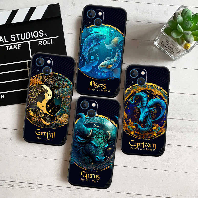 MH1 12 Constellation Card New Shell Phone Case for Xiaomi Poco F5 F6 C40 C65 C55 C50 C51 M7 X7 C75 M6 C71 F7 C85 F8 Pro Ultra