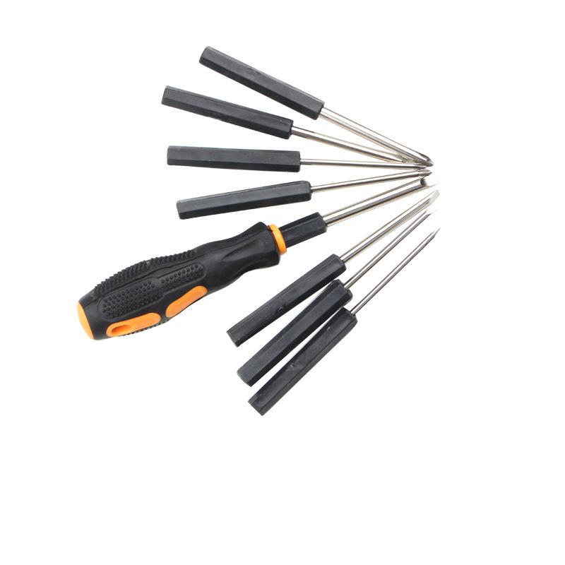 1PC Eight-in-one Screwdriver Cross One-word Screwdriver Household Combination Tool Set Dual-purpose Small Screwdriver Plum Blossom Flat Mouth