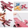 3pc Vintage Metal Planes Model Iron Retro Aircraft Glider Biplane Pendant Model Airplane Kids Toy,Christmas,Home Decor,Ornament,Desktop Decoration