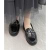 RANDA Women's Bit Loafer Rain Shoes KH36142 Black 22.5cm 2E