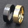 Fashion Crystal  Zircon Jewelry Two Color Plated Ring Classic 316L Stainless Steel Rings for Women Men
