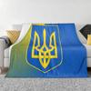 Flag Of Ukraine Blanket Soft Warm Flannel Throw Blanket Cover for Bed Living room Picnic Travel Home Couch