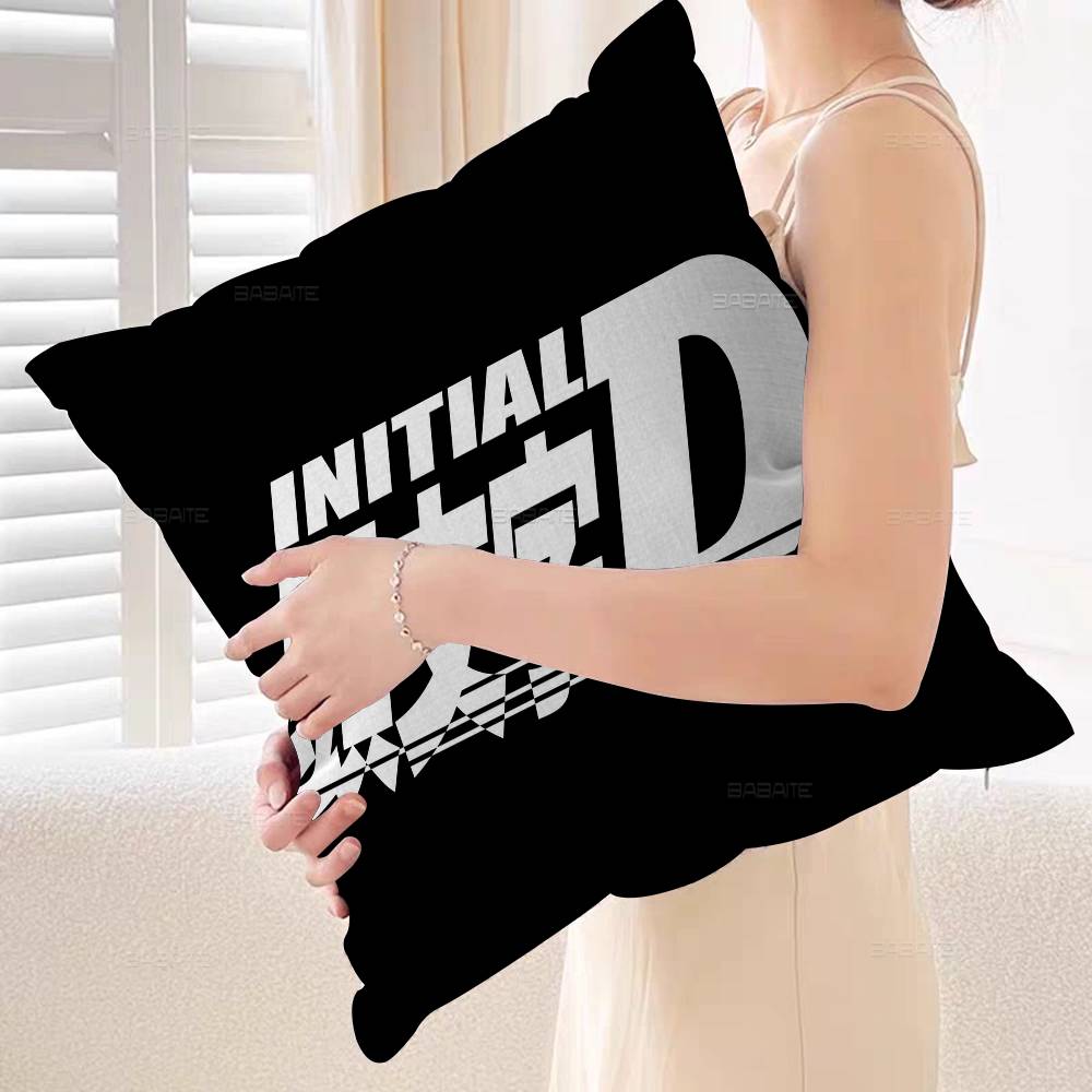 Initial D Fujiwara Tofu Shop Personalized Picture Text Home Decorative Pillows Household Gifts 45x45cm