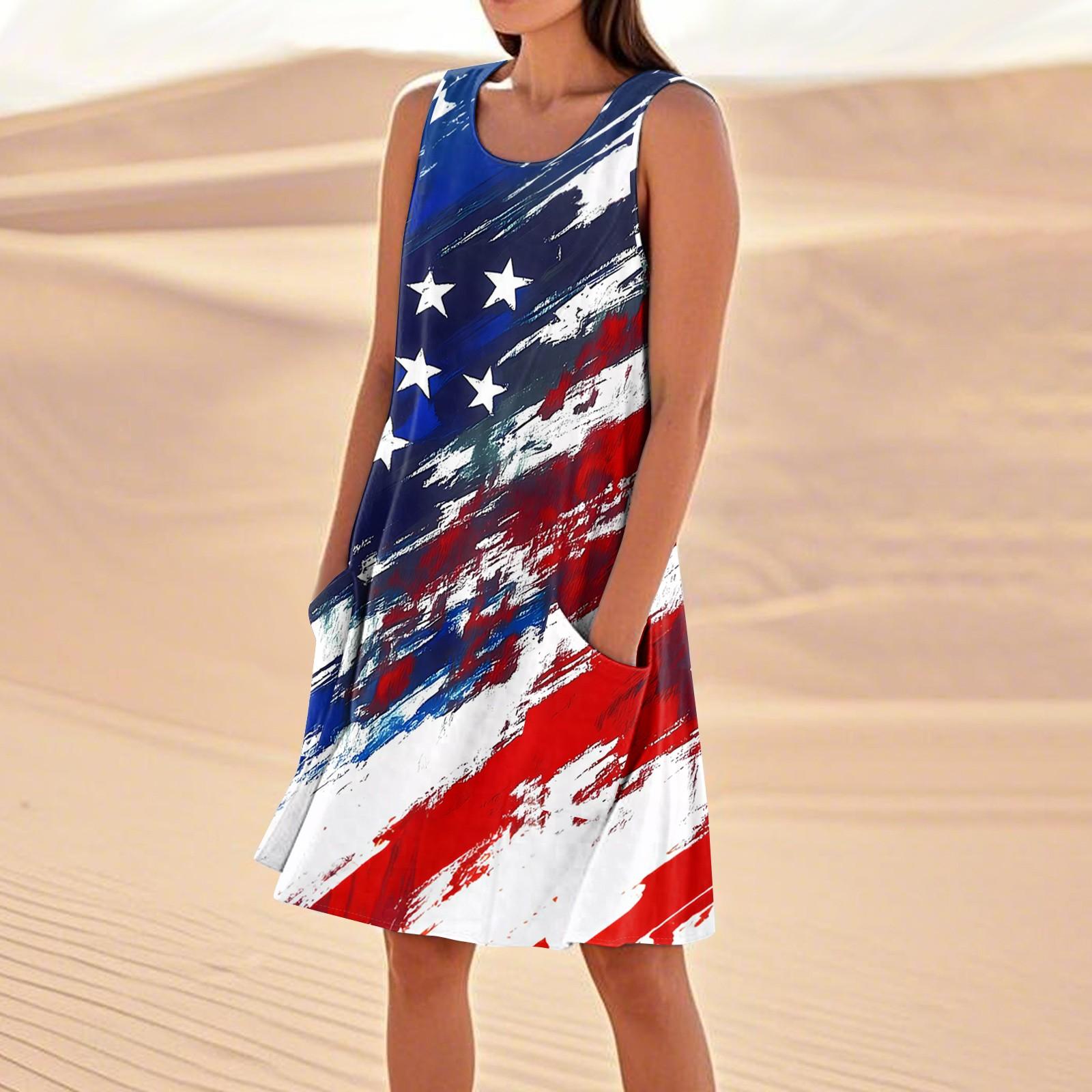 

Летние платья для женщин, свободные пляжные повседневные сарафаны без рукавов с карманами, платье-майка XL белый