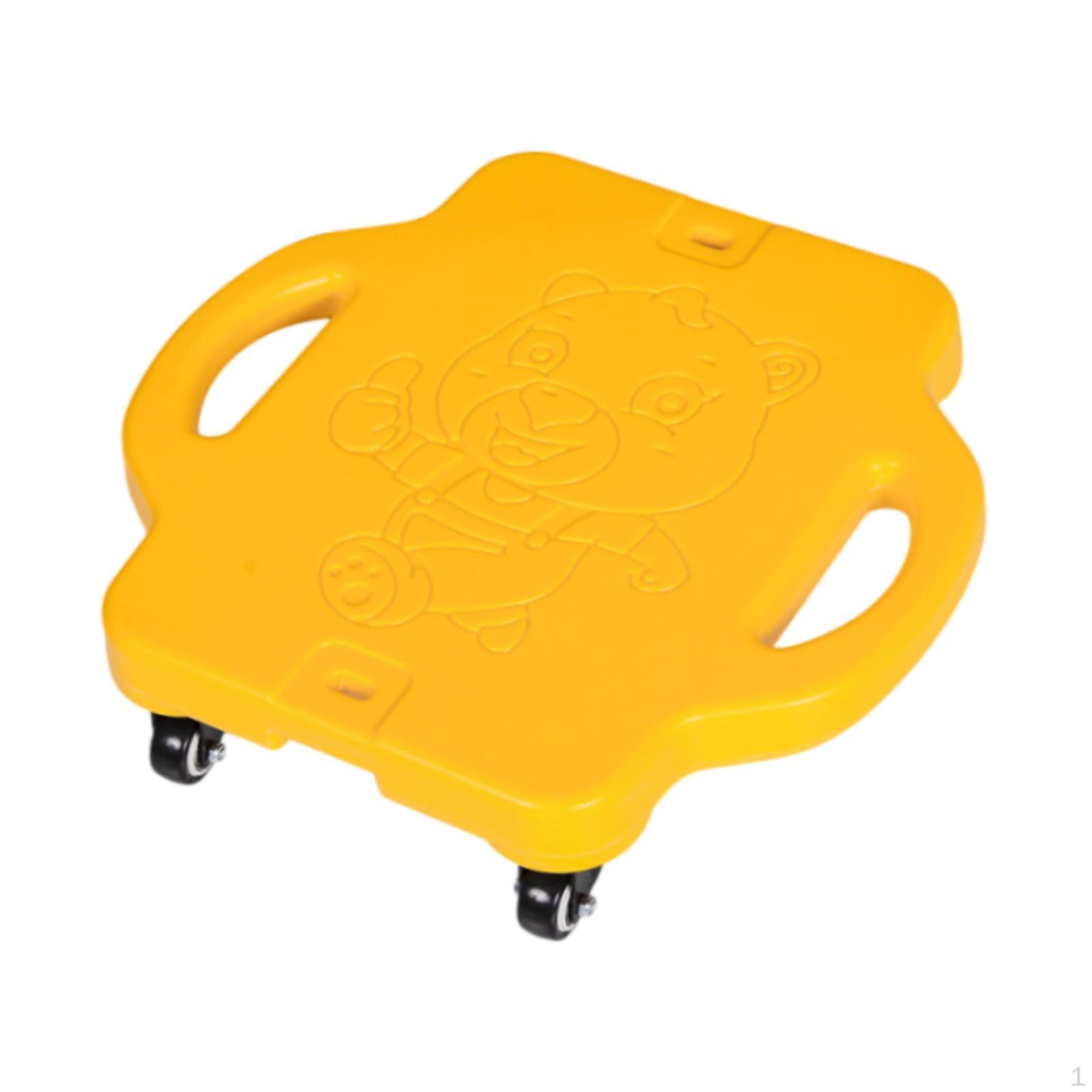 

Самокат Доска Пол для Детей Физическое Воспитание Портативный С Роликами жёлтый