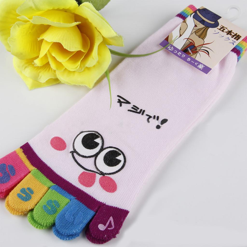 Women Five Toe Socks Cotton Toe Socks Funny Five Finger Socks Hosiery Gifts