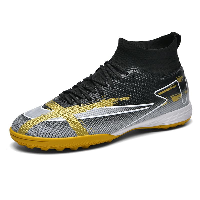 Hochwertige professionelle Fußballschuhe Herren Outdoor FG/TF rutschfeste Herren-Fußballschuhe Original High Top Jugend-Fußballschuhe