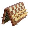 Magnetic Three-in-One Folding Wooden Chess Set for Beginners