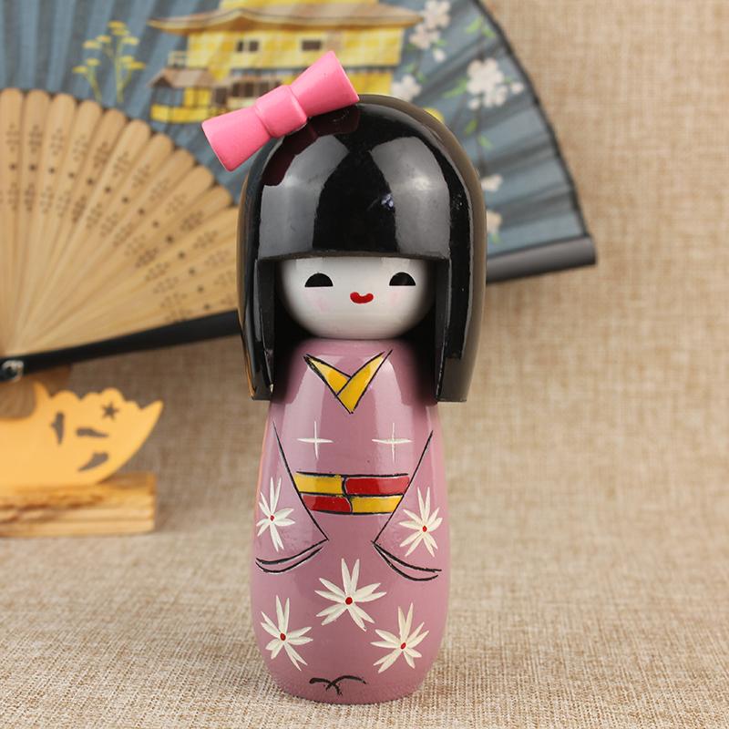 Japanese Puppet Doll Kimono Sakura Cartoon Dolls Home Decoration Cuisine Sushi Restaurant Ornament Girl Cute Desktop Gift 1/3Pcs