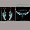 Fashion Necklace And Earring Set Perfect For Mardi Gras All-Season Occasions Alloy Wing Boho Style 3pcs Fashion Jewelry For Women  Accessories