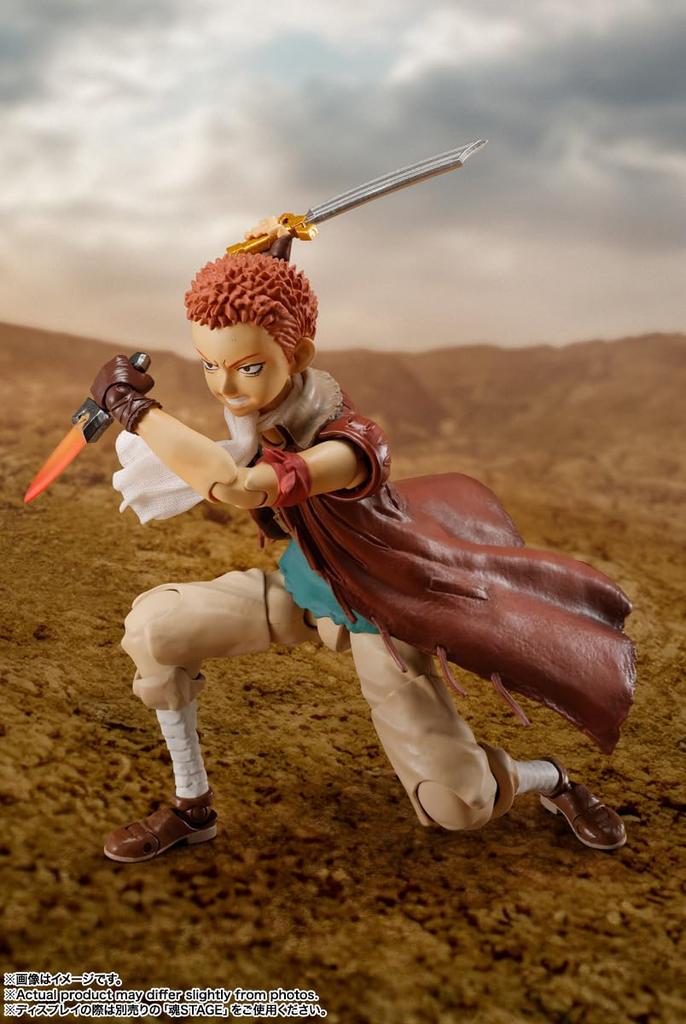 TAMASHII NATIONS Berserk Isidro 125mm PVC ABS Fabric Painted Articulated Figure S.H.Figuarts Approx. & &
