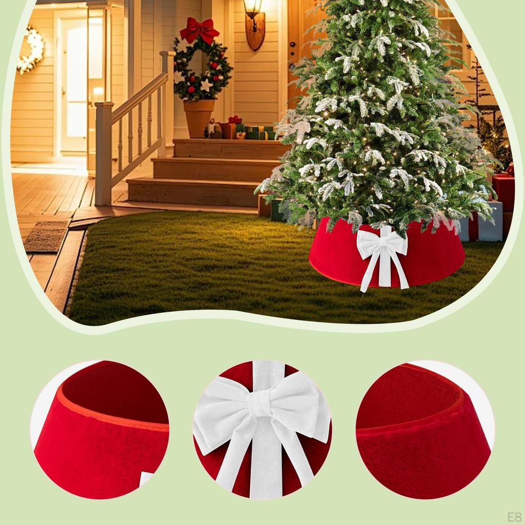 Christmas Tree Skirt Base Cover Festivals Parties for Artificial Trees Holiday Decorative