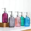 400MLGlass press bottle Portable Travel and Home Use Hand Sanitizer and Lotion Dispensing Bottle Shampoo and shower gel containe