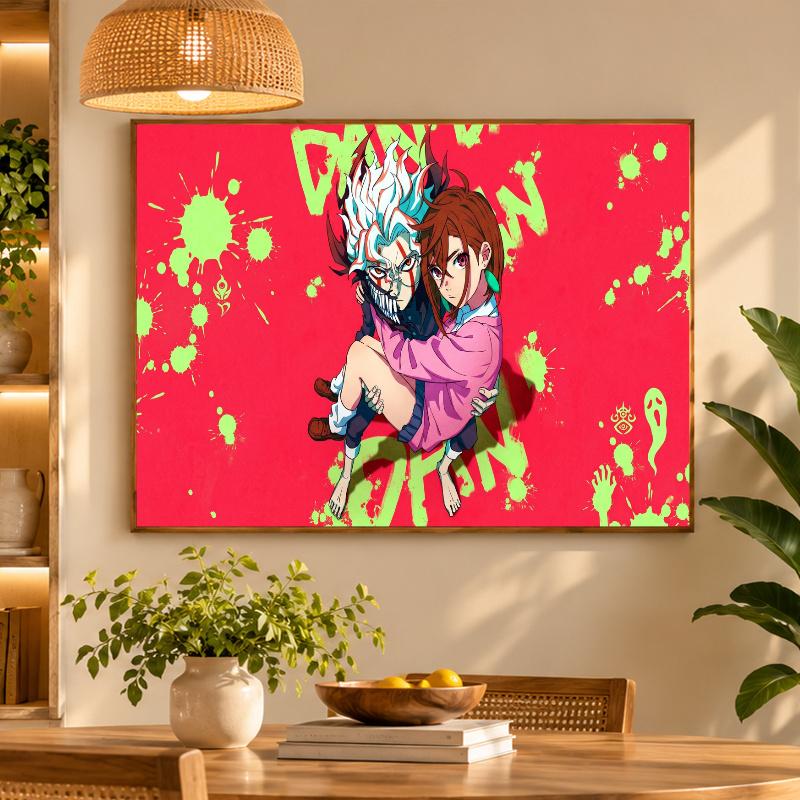 5D Diamond Painting Dandadan DIY Full Drill Diamond Art Kit Home Decoration