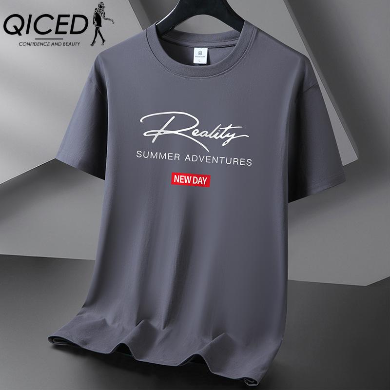 

QICED 13 Кольори Чоловіча Мода Повсякденні Топи та Футболки XXXXXL сірий