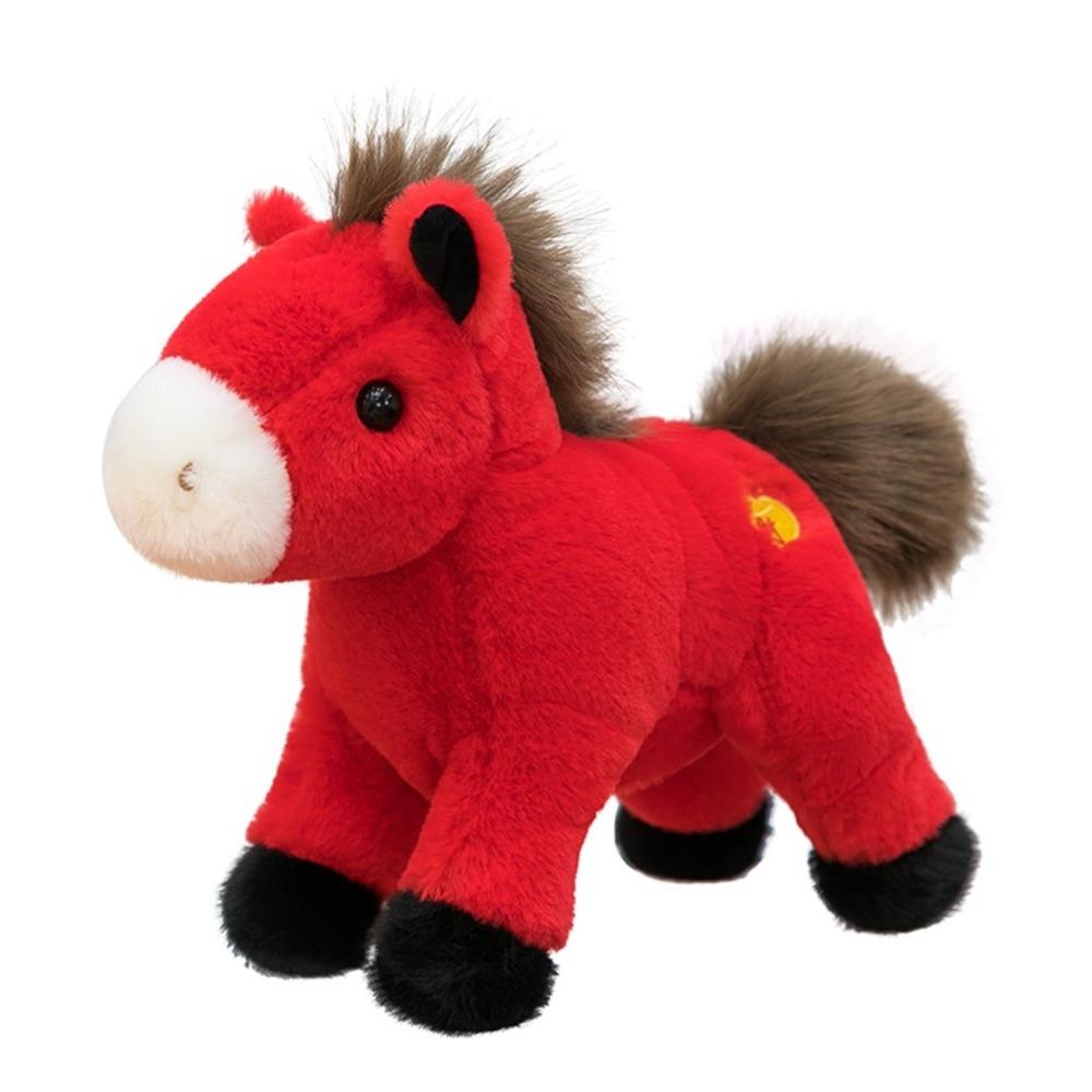 Mascot Dolls Lucky Horse Plush Toys Good Luck Zodiac Pony Figurine  Birthday Gift