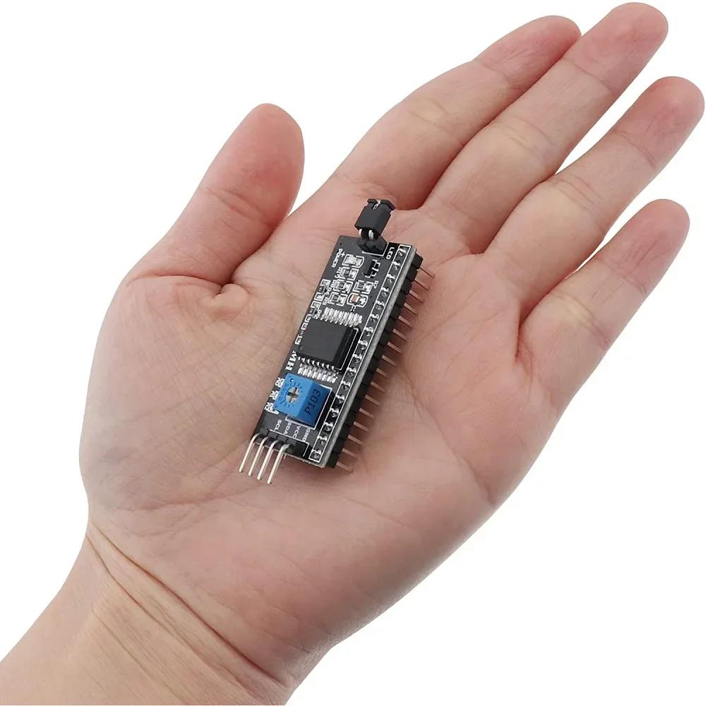 1pcs IIC I2C TWI SPI Serial Interface Board Port 2004 LCD1602 Adapter Plate LCD Adapter Converter Module PCF8574 For Arduino
