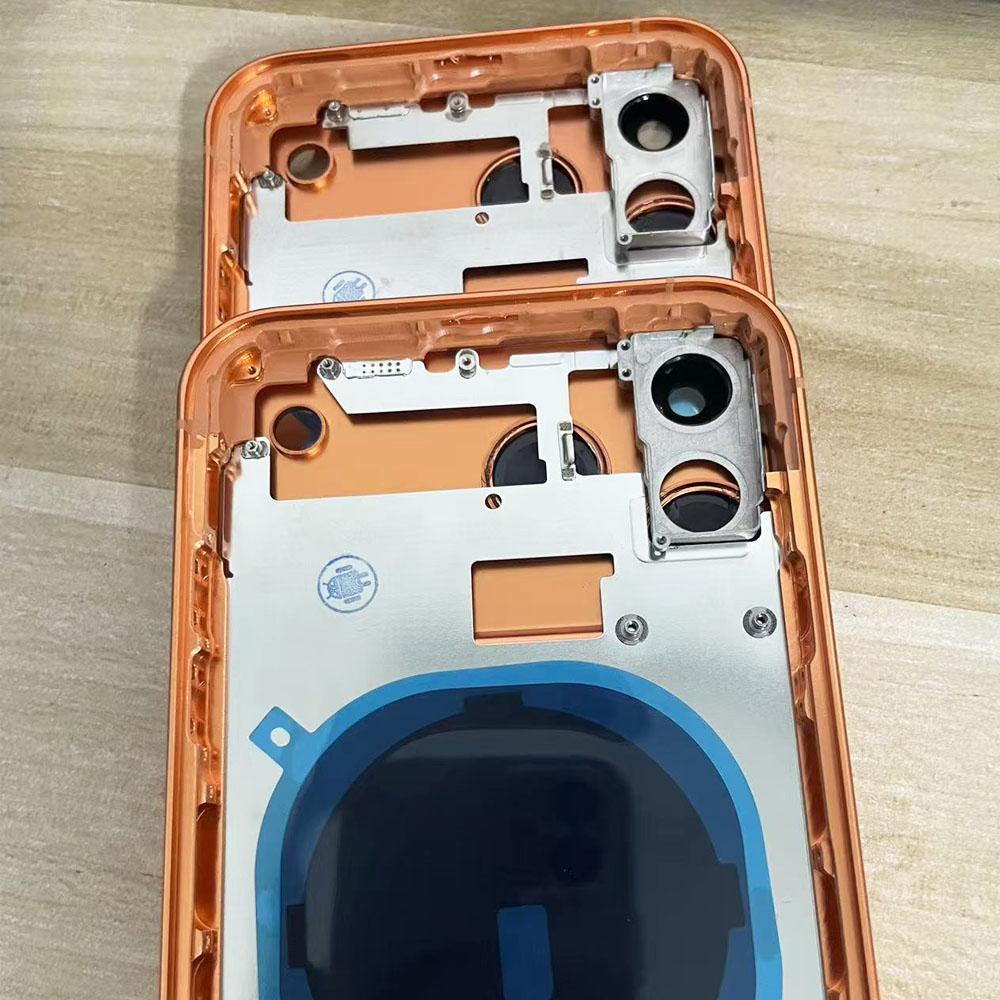11 styl 17 Pro Obudowa Baterii Tylna Dla iPhone XR DO 17PRO LITE 17 PRO Max Obudowa Pokrywa Baterii Rama Środkowa z Taczką na Kartę SIM