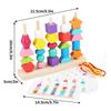 kids toys Wooden Lacing Beads Toy Set With Storage Box- Educational Preschool Learning Toy For 2 3 4 Year Old Toddlers