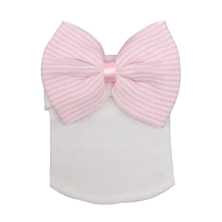 Bowknot Baby Striped Cap Knitted Hat Soft Cute Caps Keep Warm Fashion Gifts