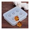 Silicone Mold Sphere Round Earring Ball Perforated 3D Square Ball Set of 4 Hole Epoxy Resin UV Resin Mold DIY Mold Handmade Bead Mold Cutting Mold