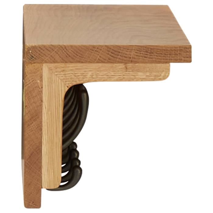 VidaXL Porte-manteau 60x16x16 cm Bois de chêne massif
