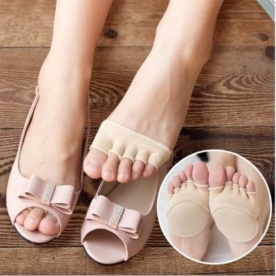 Five Finger Socks Female Thin Section With Foot Pad Slip Exposed Toe Five Finger Socks