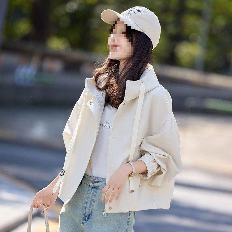 2025 Slimming Hooded Commuter Jacket: Spring/Autumn Loose Fit for Plus Sizes
