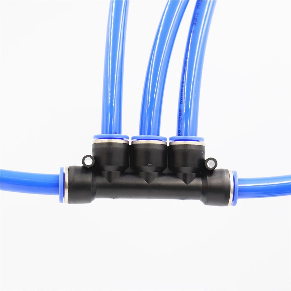 1Pcs Quick pneumatic plastic joint PU pipe butt joint, hose trachea joint, pneumatic components.Quick plug pneumatic valve