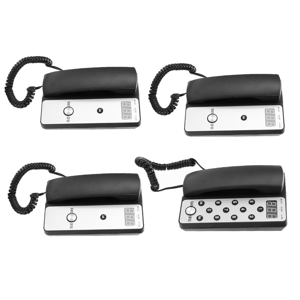 Drahtlose Gegensprechanlage 1 Hauptgerät 3 Nebenstellen Heimkommunikationssystem für Hotelabteilung 100?240-V-UK-Stecker