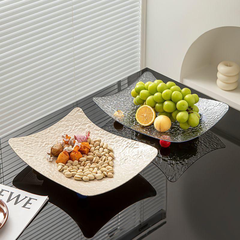 Light Luxury New Fruit Plate Living Room Tea Table High Beauty Dried Tray Home Use And Outdoor Exquisite Snack Display Plate