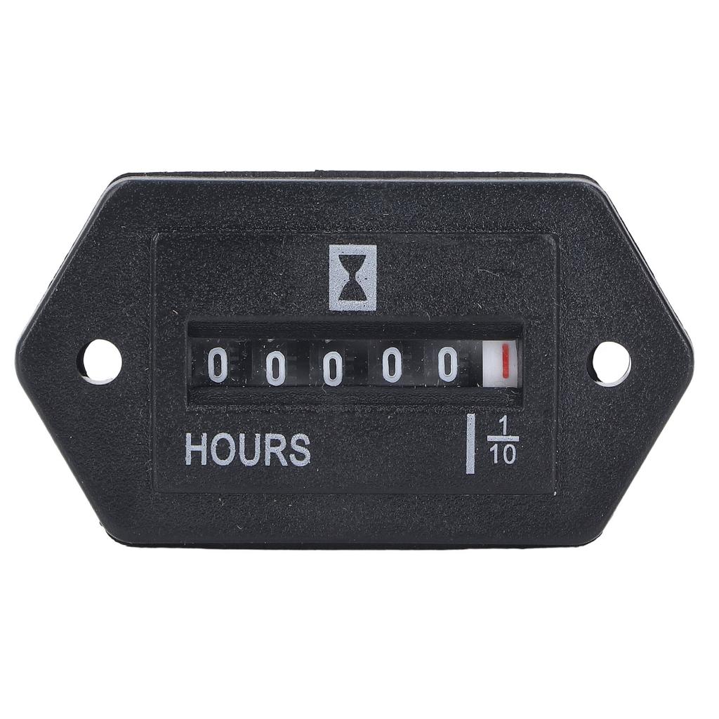 Hour Meter High Accuracy Data Storage Mechanical Hour Meter Gauge for Machinery Truck DC10‑80V