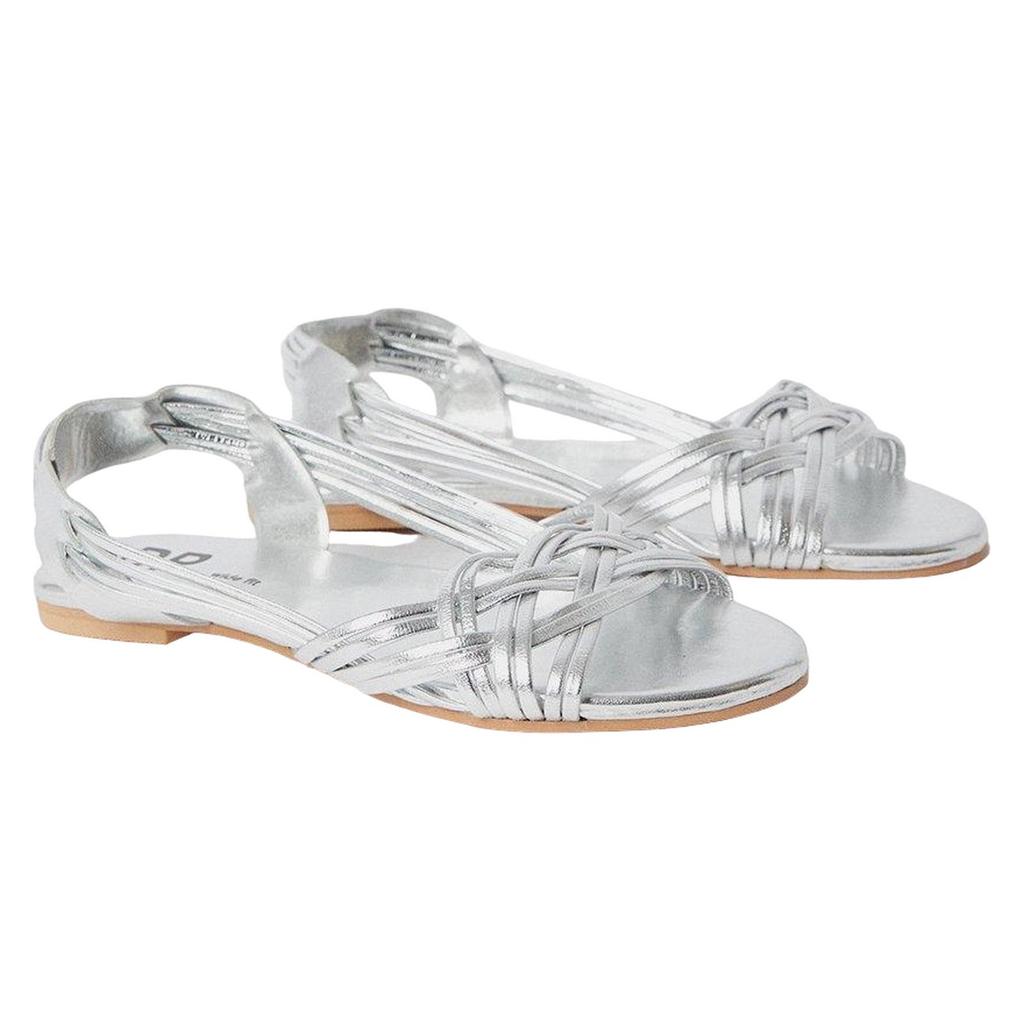 Dorothy Perkins Womens/Ladies Jocelyn Plaited Leather Wide Flat Sandals