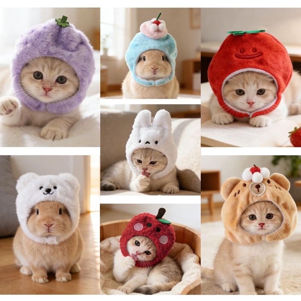Soft Fit Cat Headwear Lightweight Rabbit Costume Headband Kitten Headwear Pet Hat  Cat Dress Up