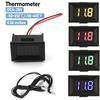Compteur de température numérique LCD DC4-28V avec capteur étanche NTC 3950 100K Thermomètre Mini 0,36" pour voiture -50~210℃/-58~410℉