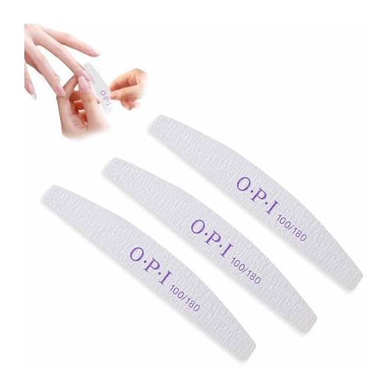 Nail file set 100G/180G 3-piece set for gel nails, double-sided type, nail file, nail polishing cuticle, nail buffer, nail tool, professional nail
