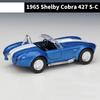 1:36 Ford Shelby Cobra 427 S/C 1965 Alloy Sports Car Model Diecast Metal Toy Classic Model Pull Back Simulation Children