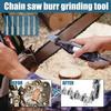 6pcs Diamond Coated Cylindrical Burr 4mm Chainsaw Sharpener Stone File Chain Sharpening Carving Grinding Polishing Tools Kits